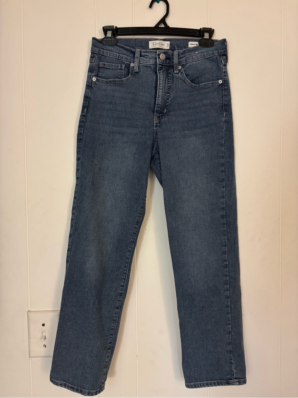 Jessica Simpson Women's Straight Leg Jeans in Blue Denim